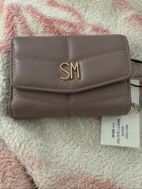 Quilted Compact Wallet - Mauve
